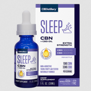 CBDistillery Extra Strength CBN + CBD Sleep Tincture 1:3 - 300mg CBN + 900mg CBD - 30ml