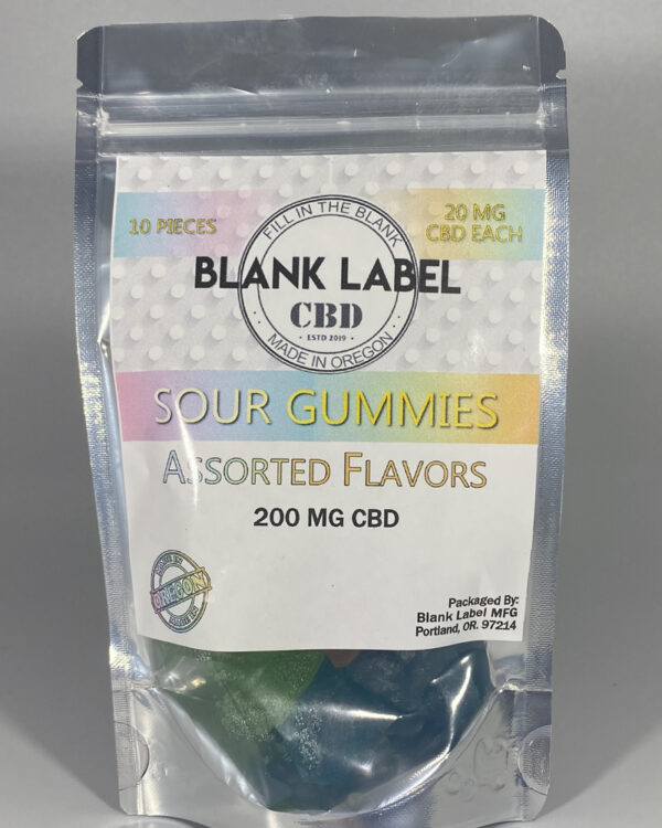 CBD Sour Gummies Assorted Flavors