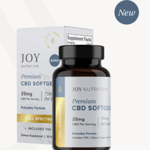 Joy Organics Full Spectrum CBD Softgels with THC