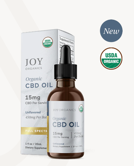 Joy Organics Organic Full Spectrum CBD Tincture with THC Unflavored