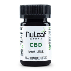NuLeaf CBD 300 softgel 600x600 1, Nu Leaf Naturals CBD Capsules