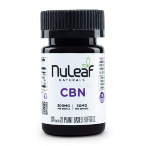 NuLeaf CBN 300 softgel 600x600 1, Nu Leaf Naturals CBN Capsules